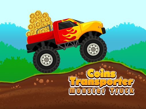 Coins Transporter Monster Truck Game