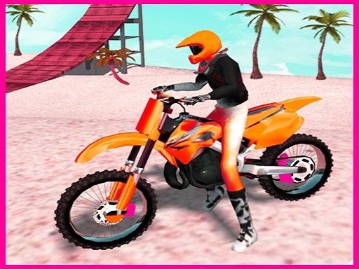 Motocross Beach Jumping Game