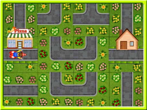 Pizza Delivery Puzzles Game Image Pizza Delivery Puzzles Game