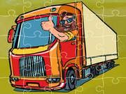 Semi Trucks Jigsaw Game Online